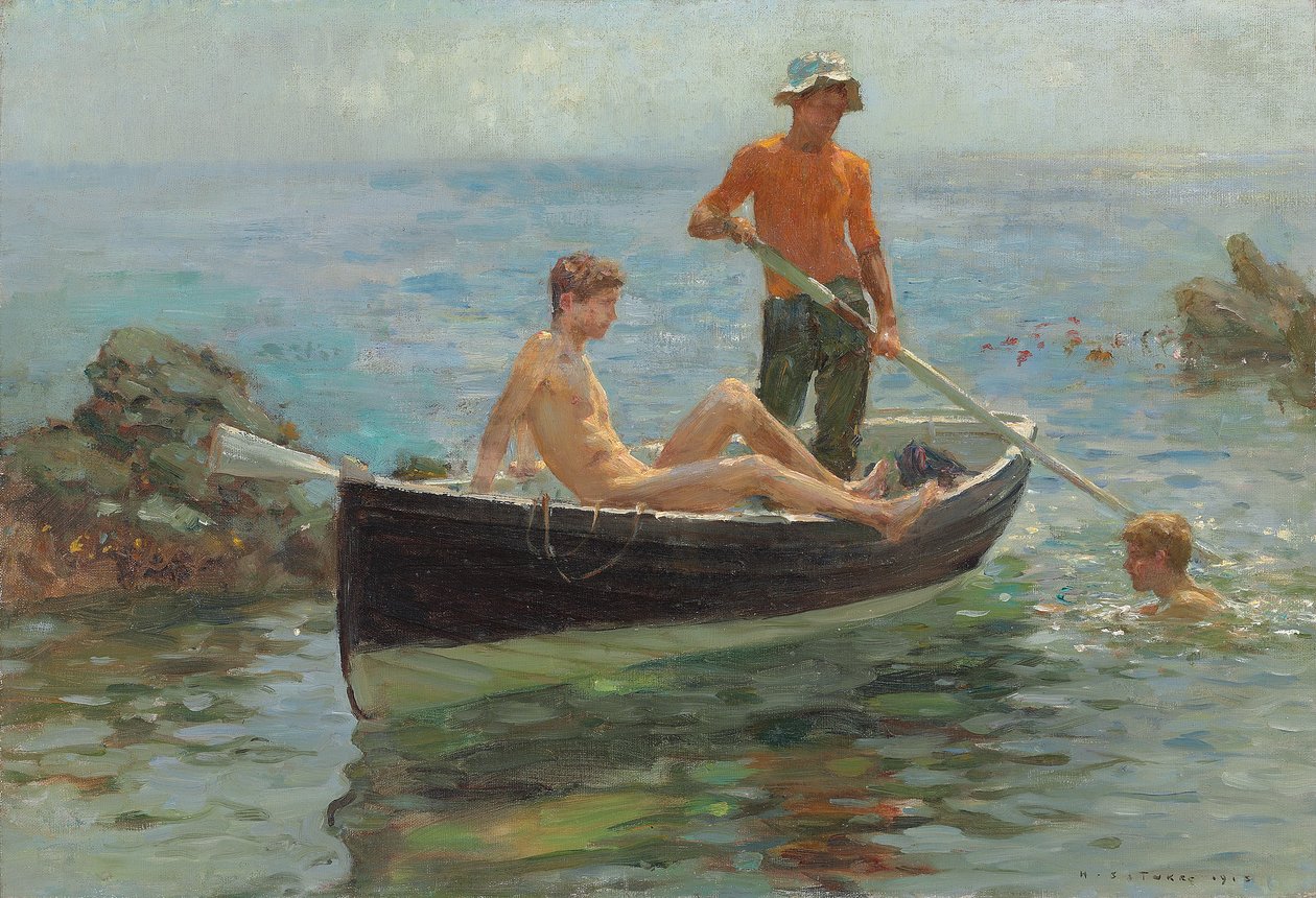 Das orangefarbene Trikot, 1913 von Henry Scott Tuke