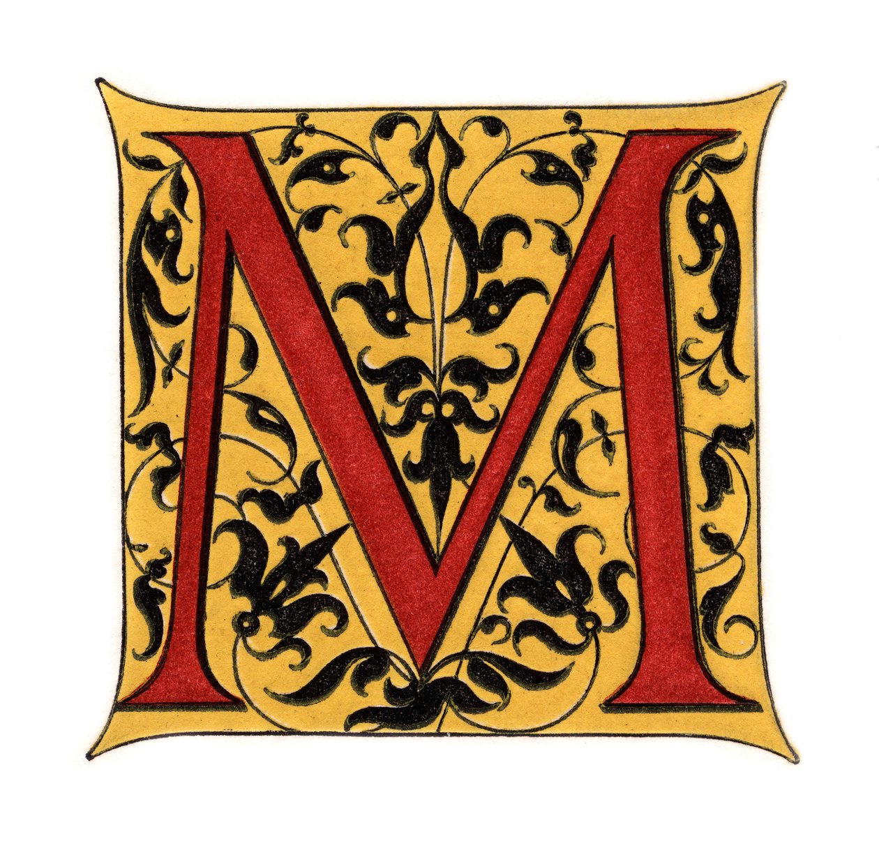 Initialbuchstabe M von Henry Shaw