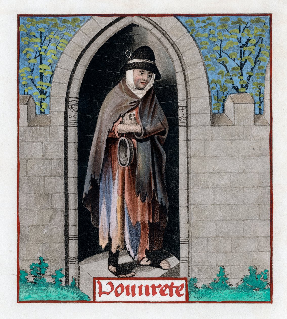 Armut, ca. 1480, 1843 von Henry Shaw