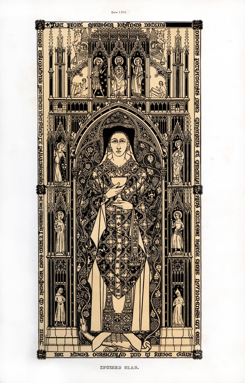Der Kanon von Poitiers, ca. 1350, 1843 von Henry Shaw
