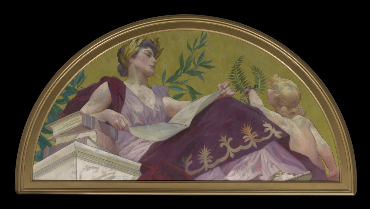 Muse der Literatur, 1893 von Henry Siddons Mowbray
