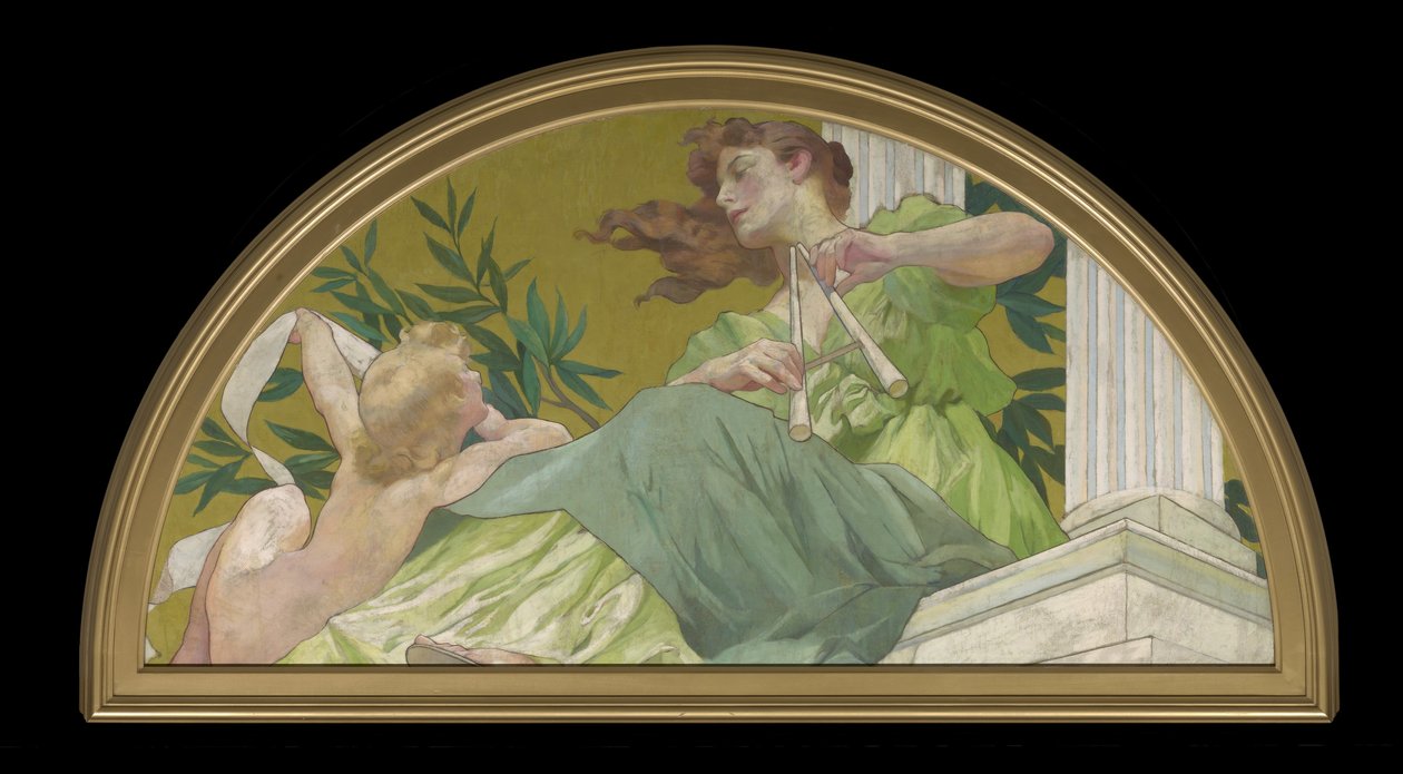 Muse der Musik, 1893 von Henry Siddons Mowbray