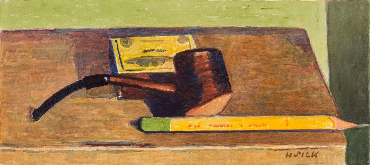 Bleistift und Pfeife, ca. 1930 von Henry Silk