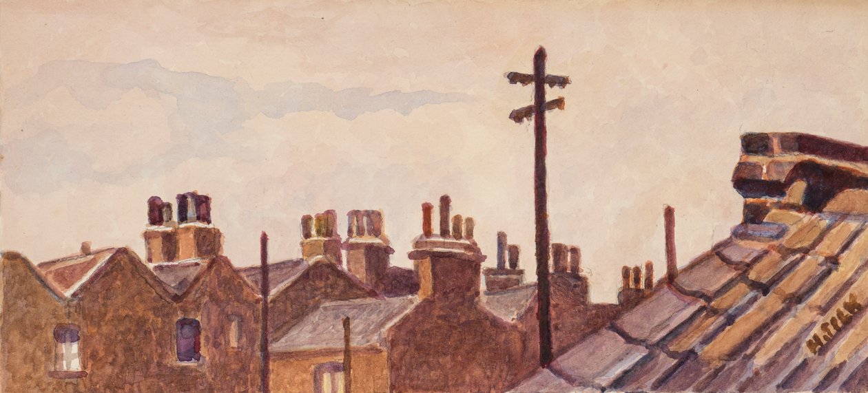 Dächer von Rounton Road, ca. 1930 von Henry Silk