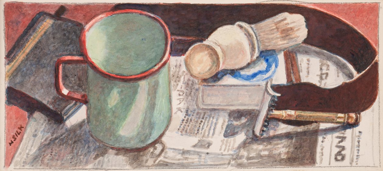 Rasierzubehör, ca. 1930 von Henry Silk