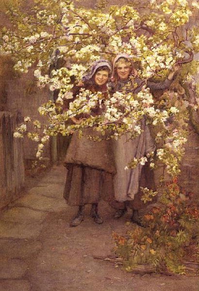 Apfelblüte von Henry Silkstone Hopwood