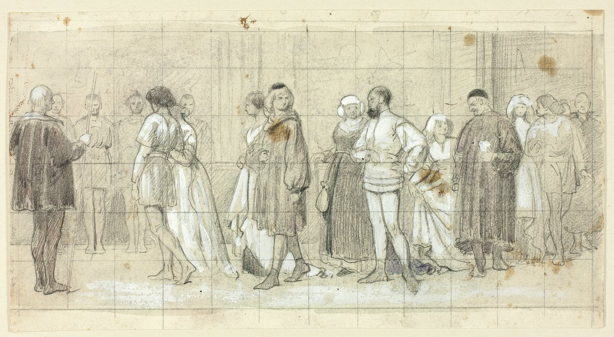 Figuren in Prozession von Henry Stacy Marks