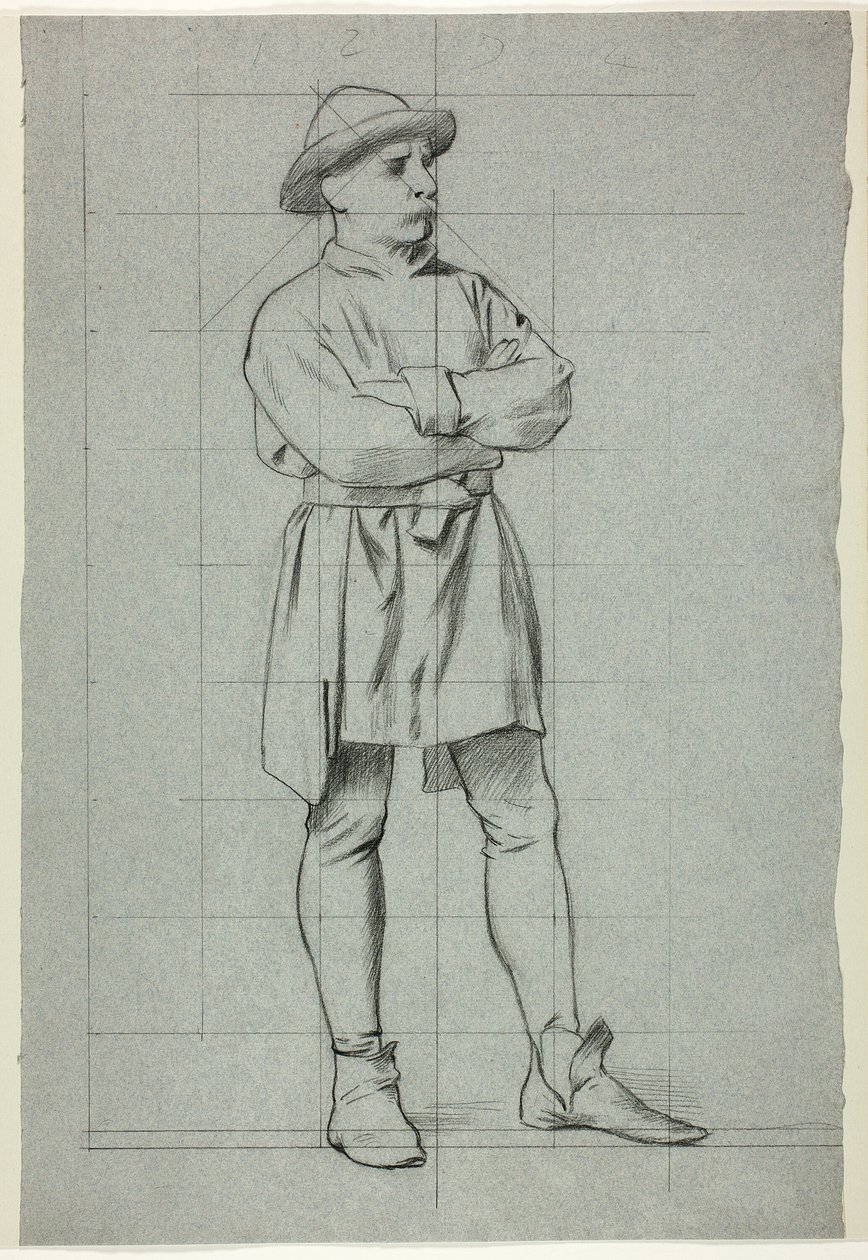 Mann mit verschränkten Armen von Henry Stacy Marks
