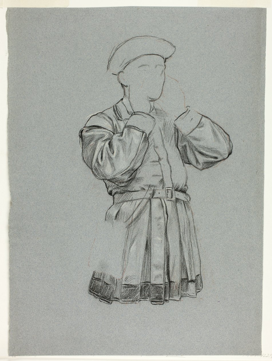 Unvollendete Skizze eines Mannes in Tunika von Henry Stacy Marks
