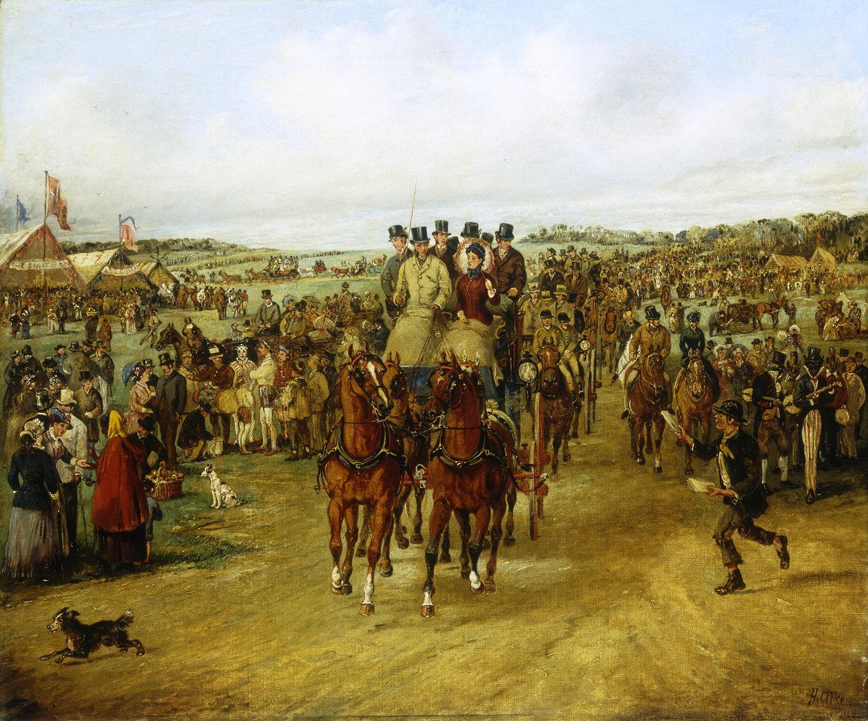 Zum Derby gehend von Henry Thomas Alken