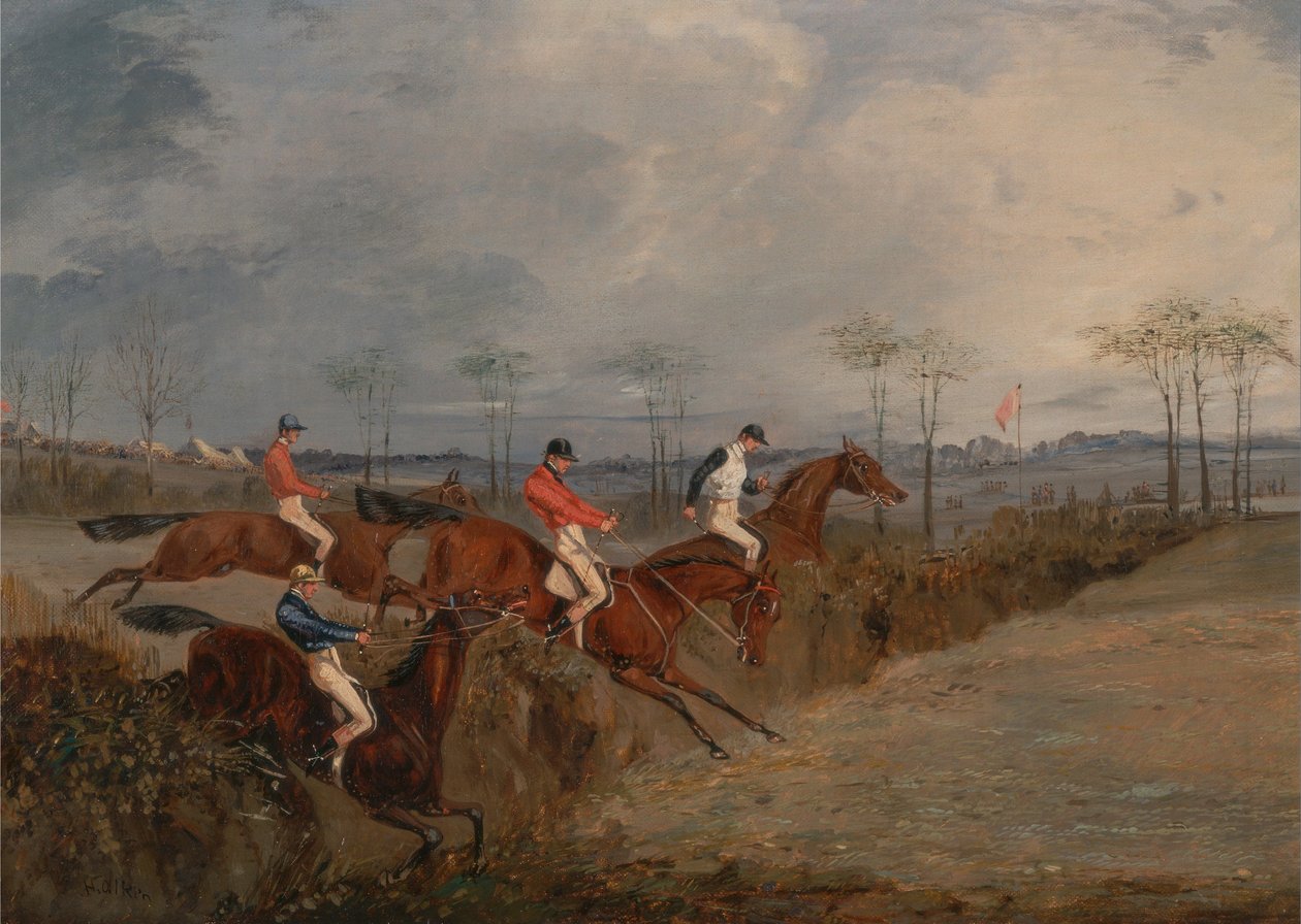 Szenen von einem Hindernisrennen: Eine weitere Hecke von Henry Thomas Alken