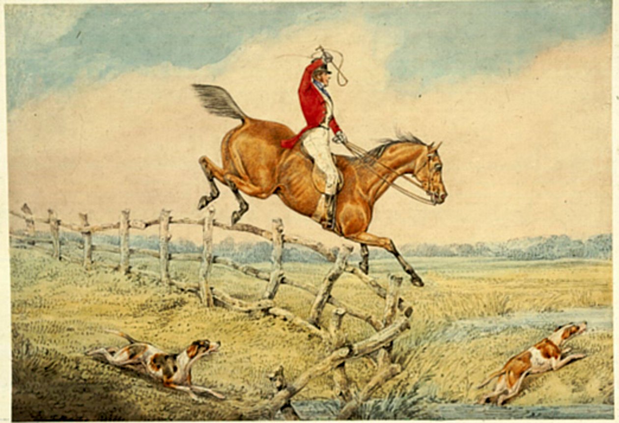 Ein Hindernis nehmen von Henry Thomas Alken