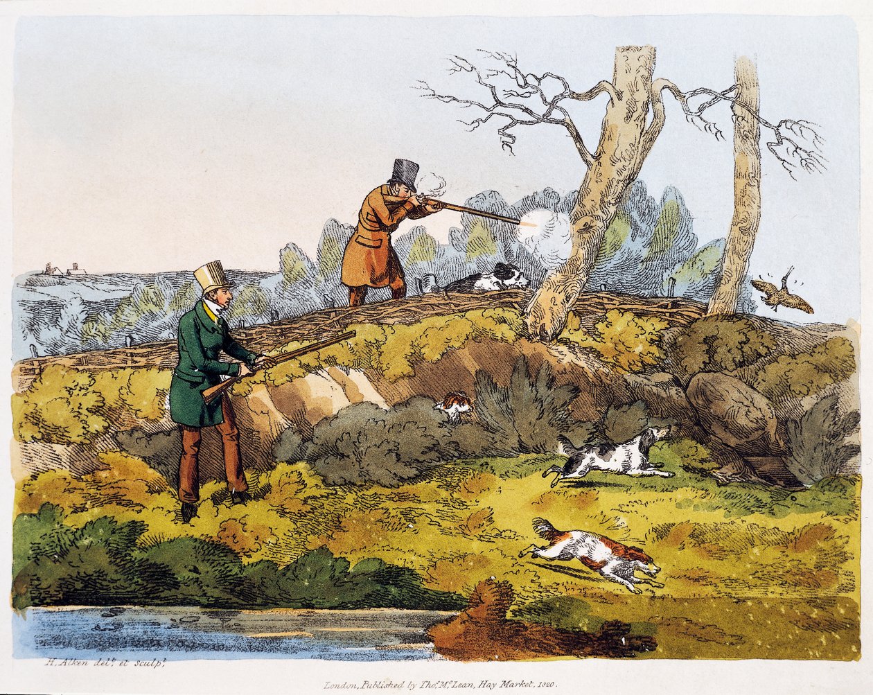 Waldschnepfenjagd von Henry Thomas Alken