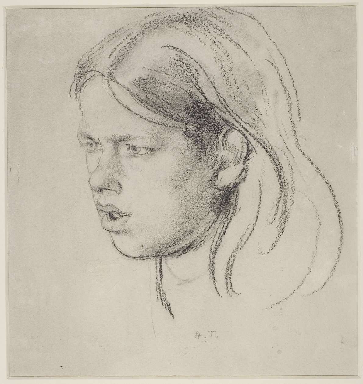 Kopf eines Mädchens von Henry Tonks