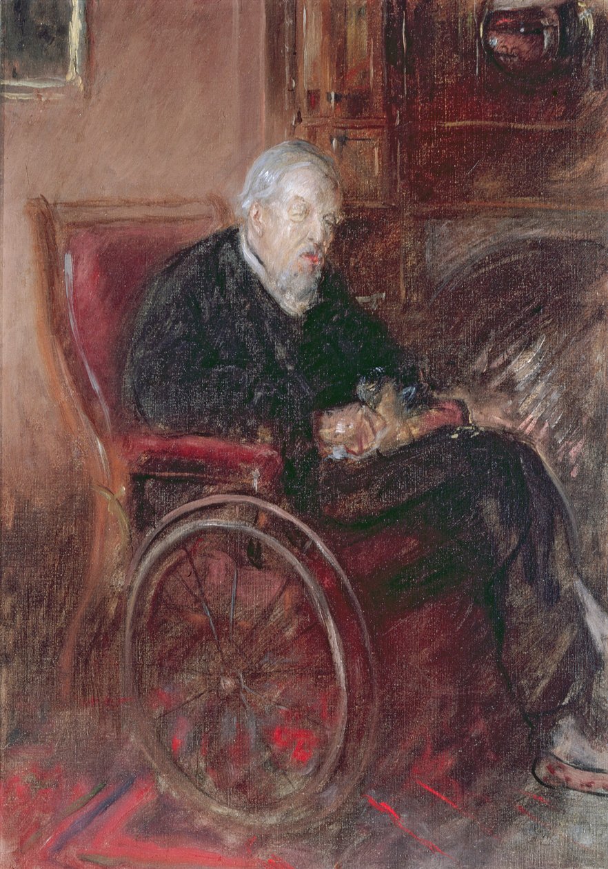 Henry Tonks Vater im Rollstuhl von Henry Tonks