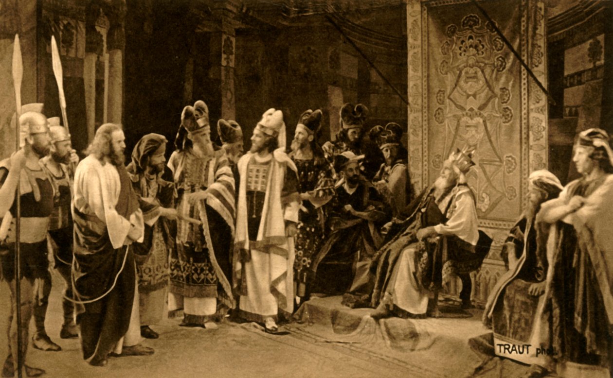 Jesus vor Herodes, 1922 von Henry Traut