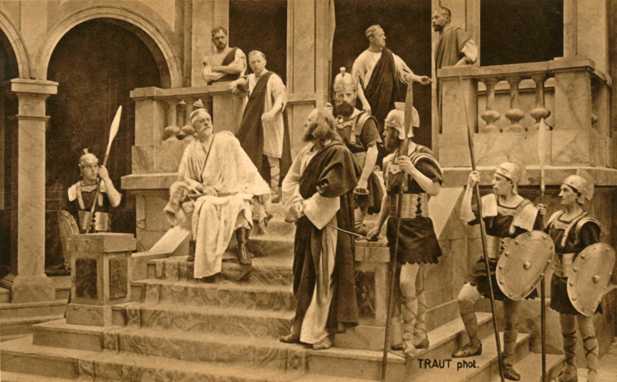 Jesus vor Pilatus, 1922 von Henry Traut