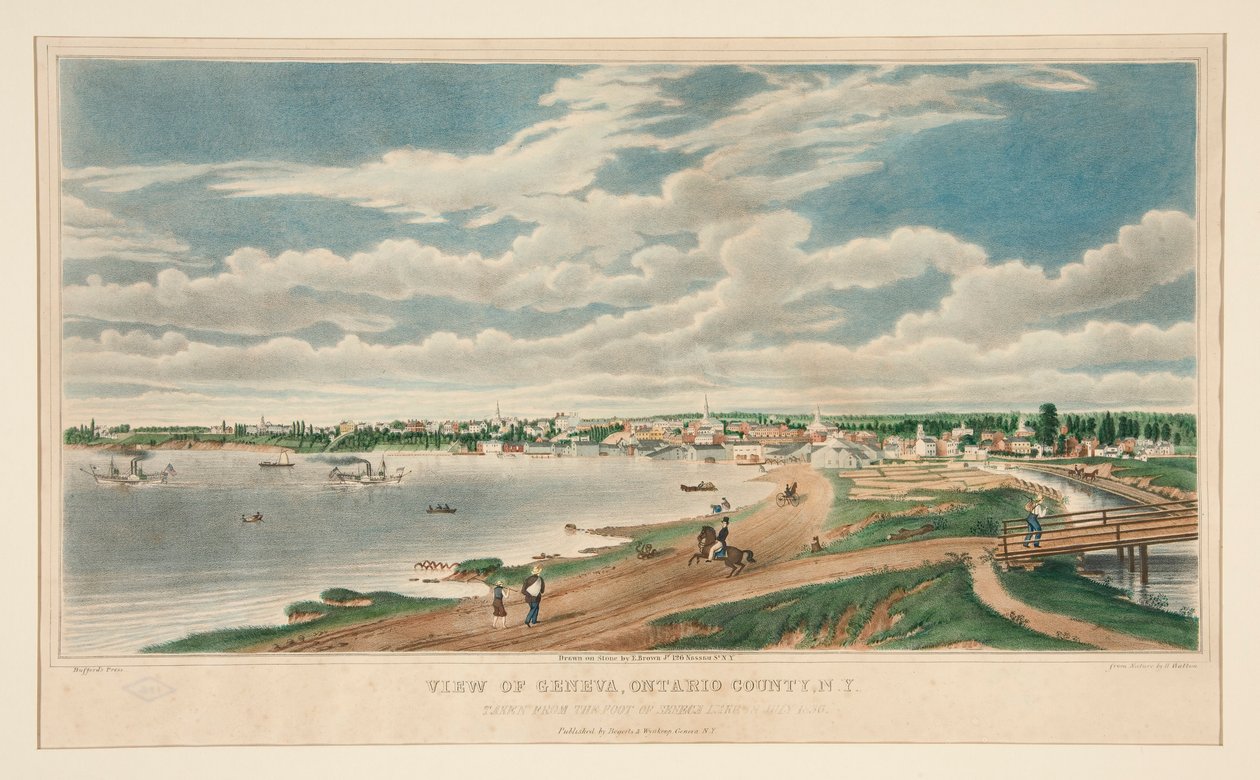 Ansicht von Genf, Ontario County, N.Y. von Henry Walton