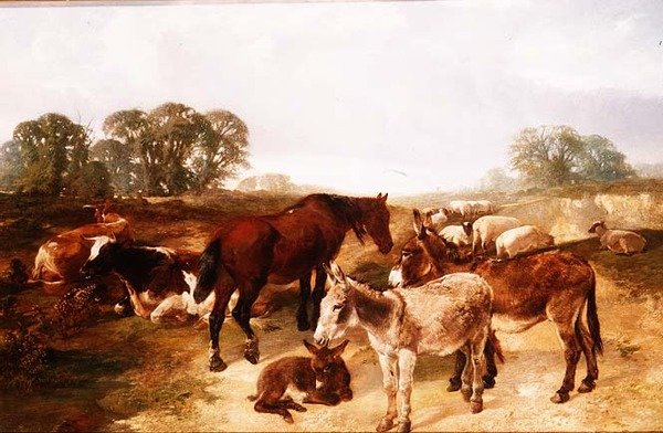 Eine Versammlung auf Hampstead Heath von Henry Weekes