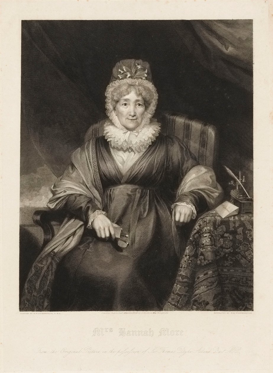 Mrs. Hannah More von Henry William (after) Pickersgill