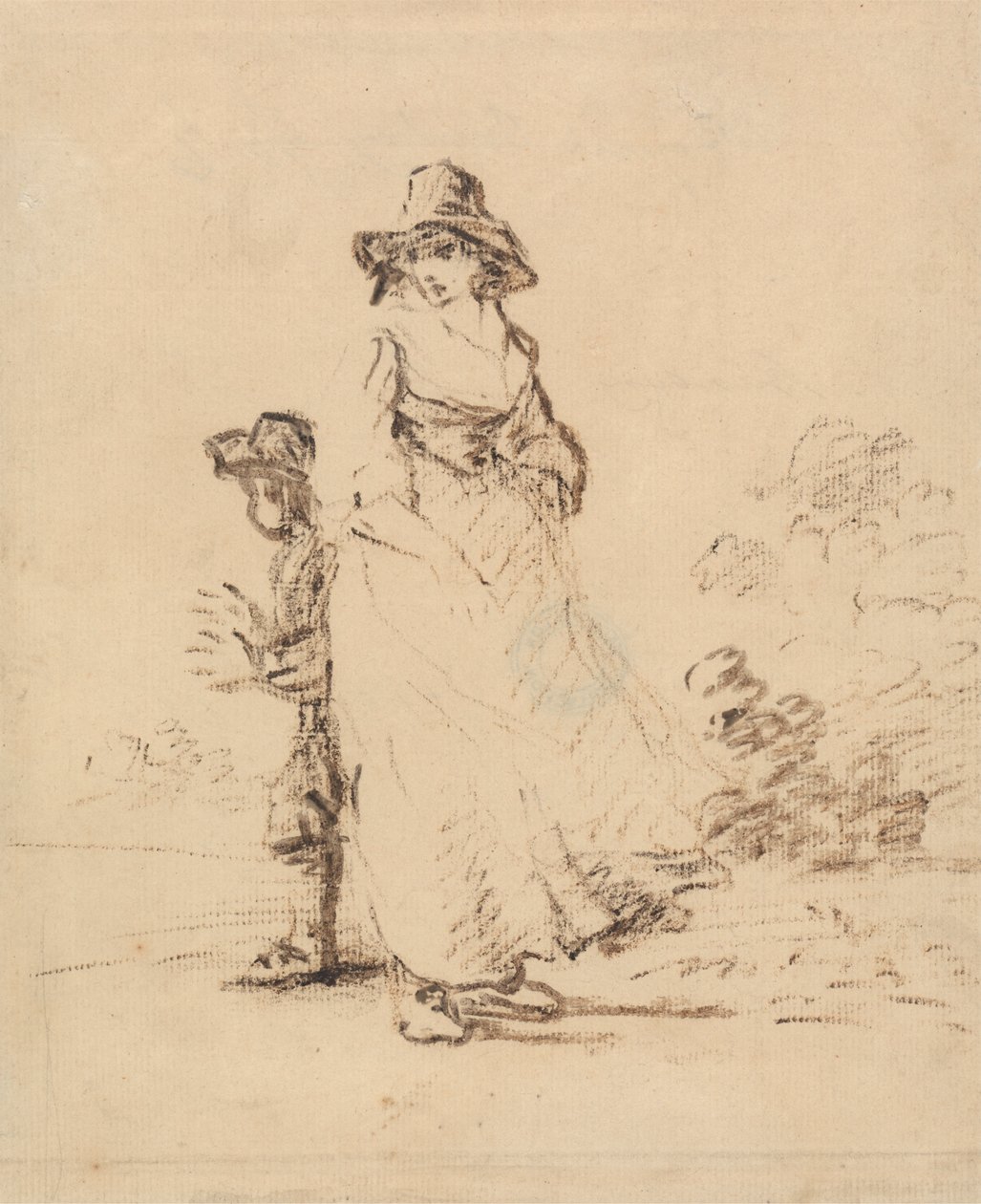Ein Landjunge und ein Landmädchen von Henry William Bunbury