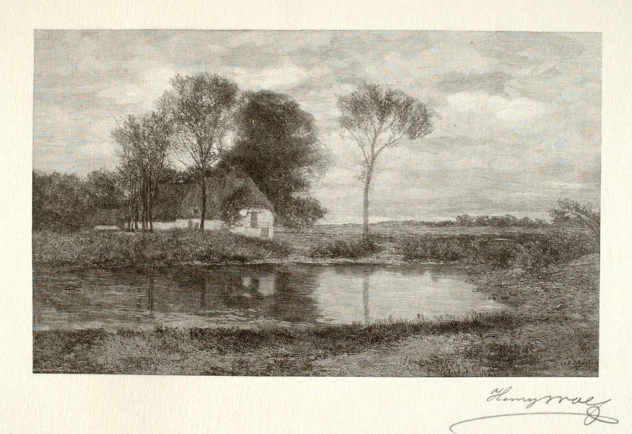 Ein Bauernhof in der Normandie von Henry Wolf