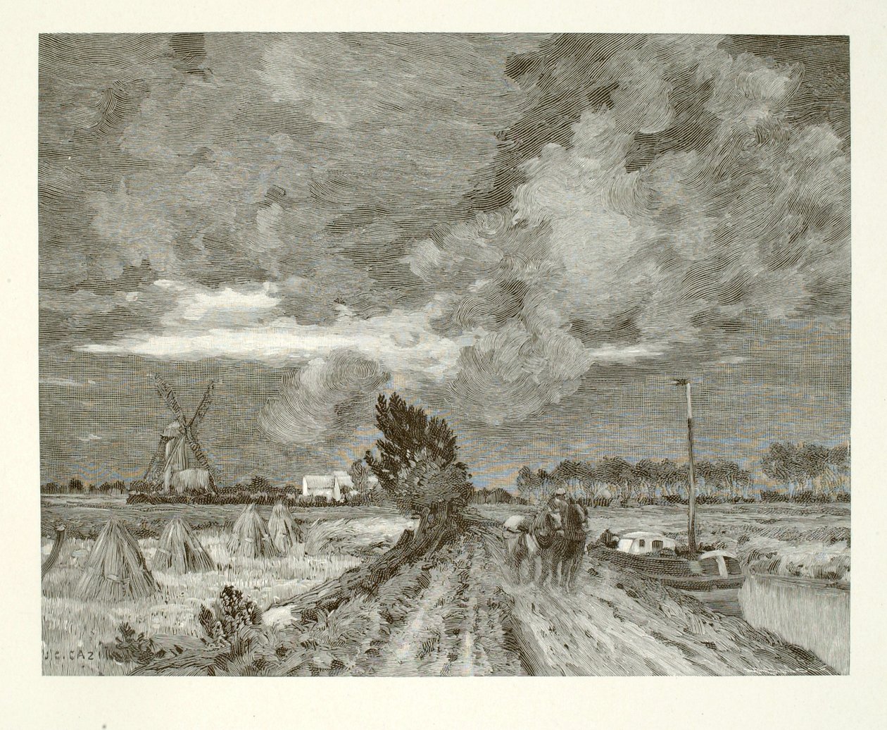 Nahender Sturm (Kanal St. Omer) von Henry Wolf