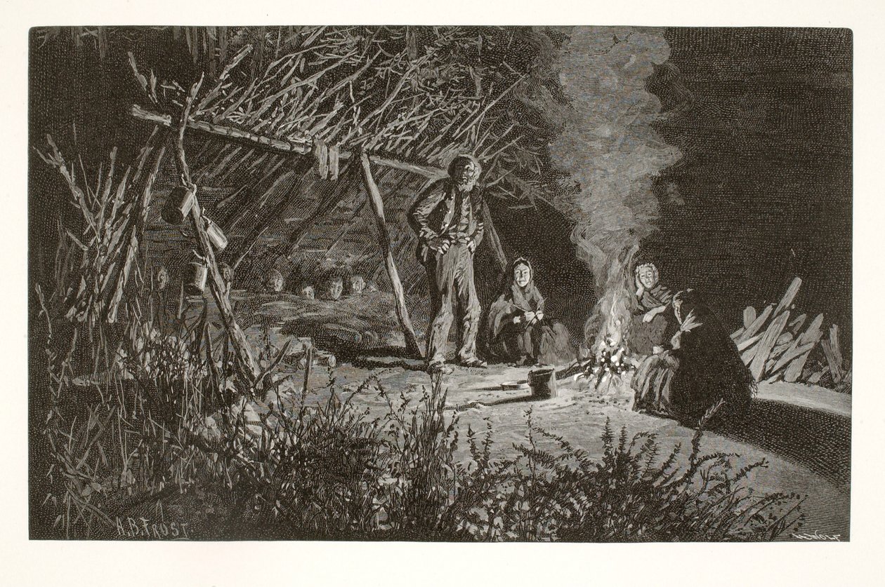 Lager der Beerenpflücker von Henry Wolf