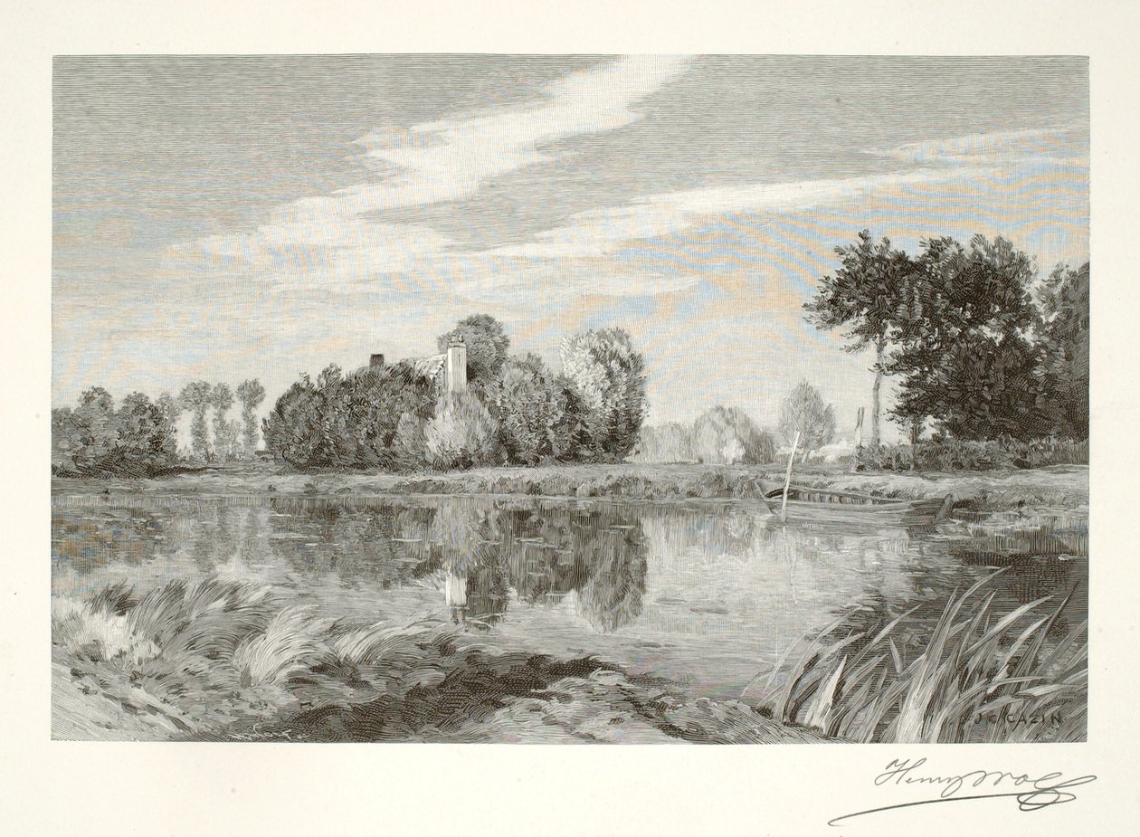 Kanal in Artois von Henry Wolf
