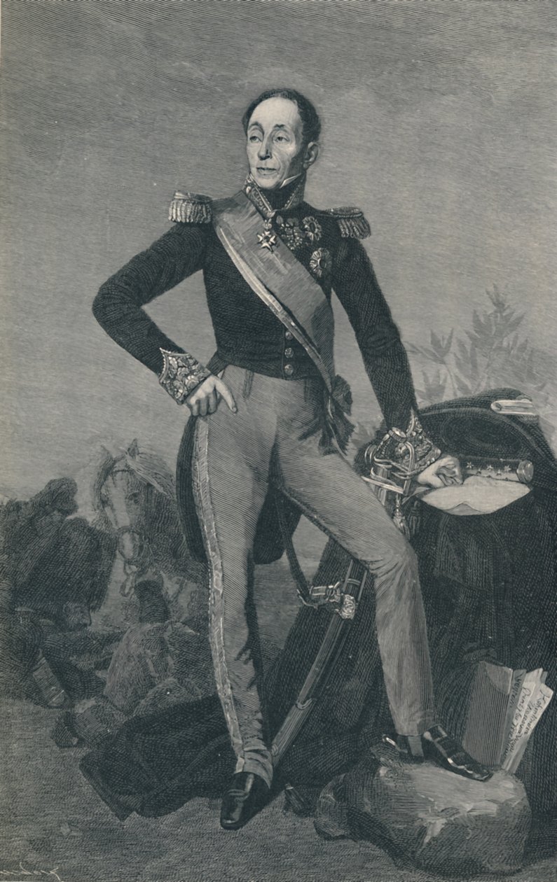Marschall Emmanuel, Marquis De Grouchy, um 1834, 1896 von Henry Wolf