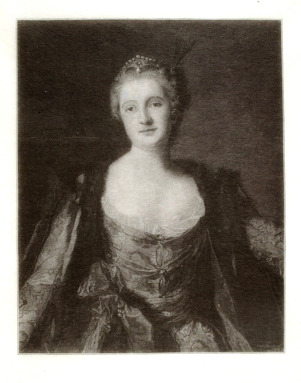 Porträt einer Dame von Henry Wolf