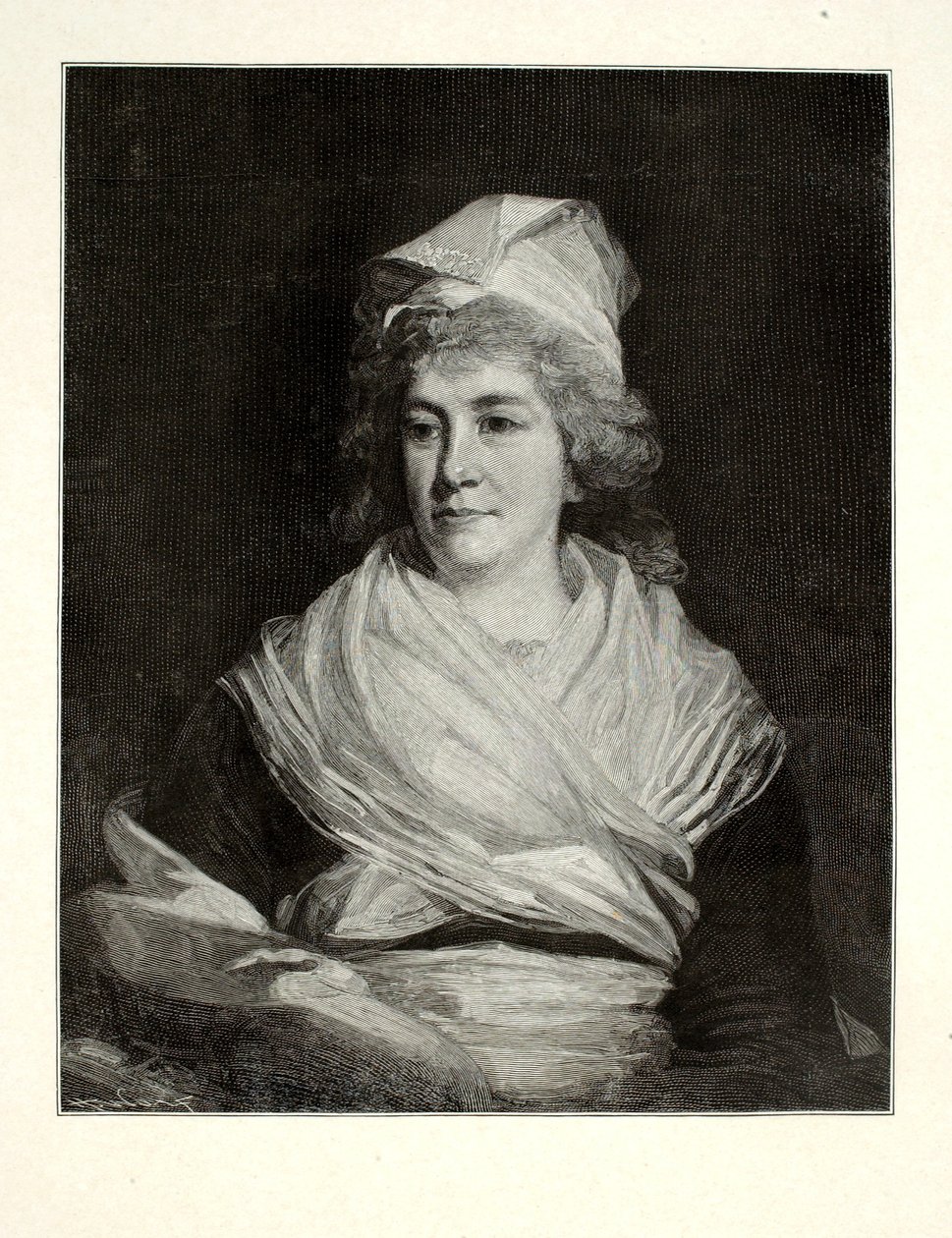 Sally Franklin (Sarah Bache) von Henry Wolf