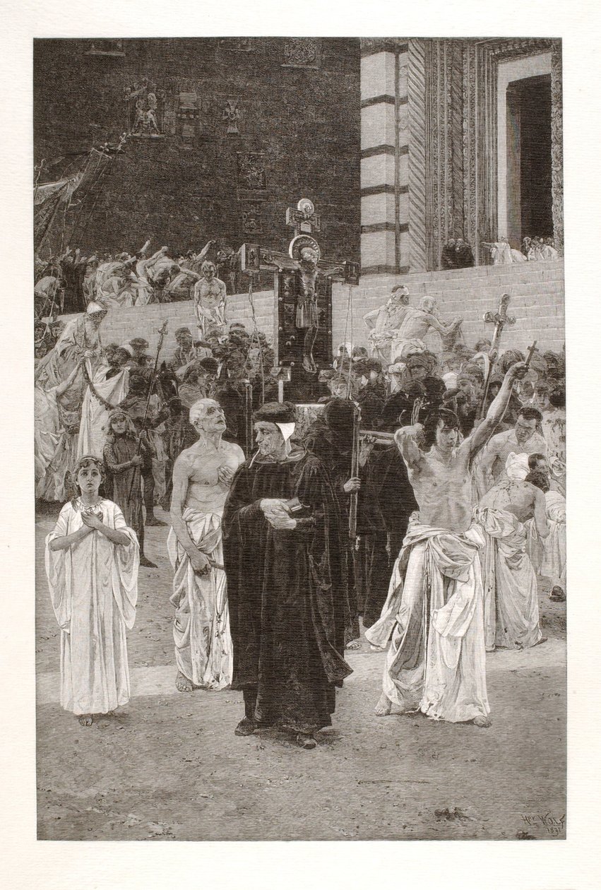 Die Geißler (Detail) von Henry Wolf