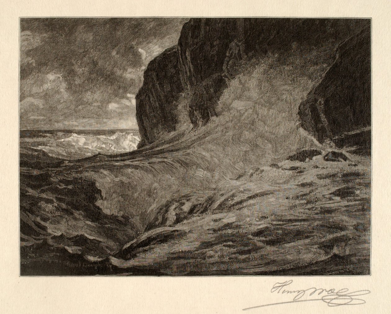 Die Küste von Maine (Der Ansturm) von Henry Wolf