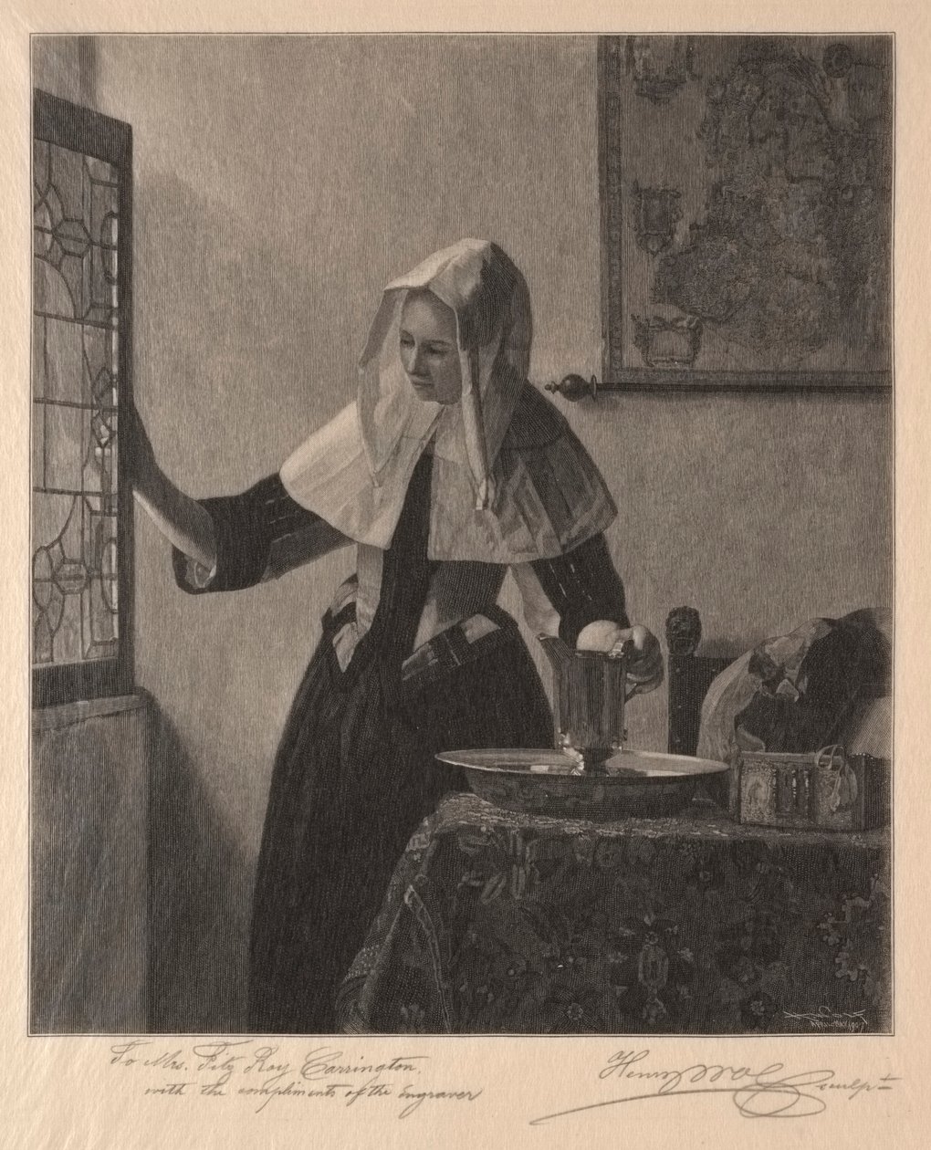 Junge Frau am Fenster, 1907 von Henry Wolf