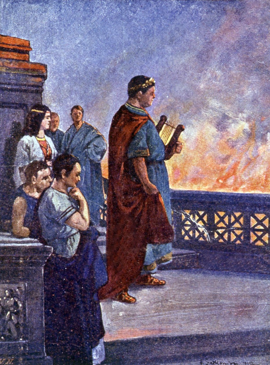 Nero schaut auf das brennende Rom von Henryk Sienkiewicz