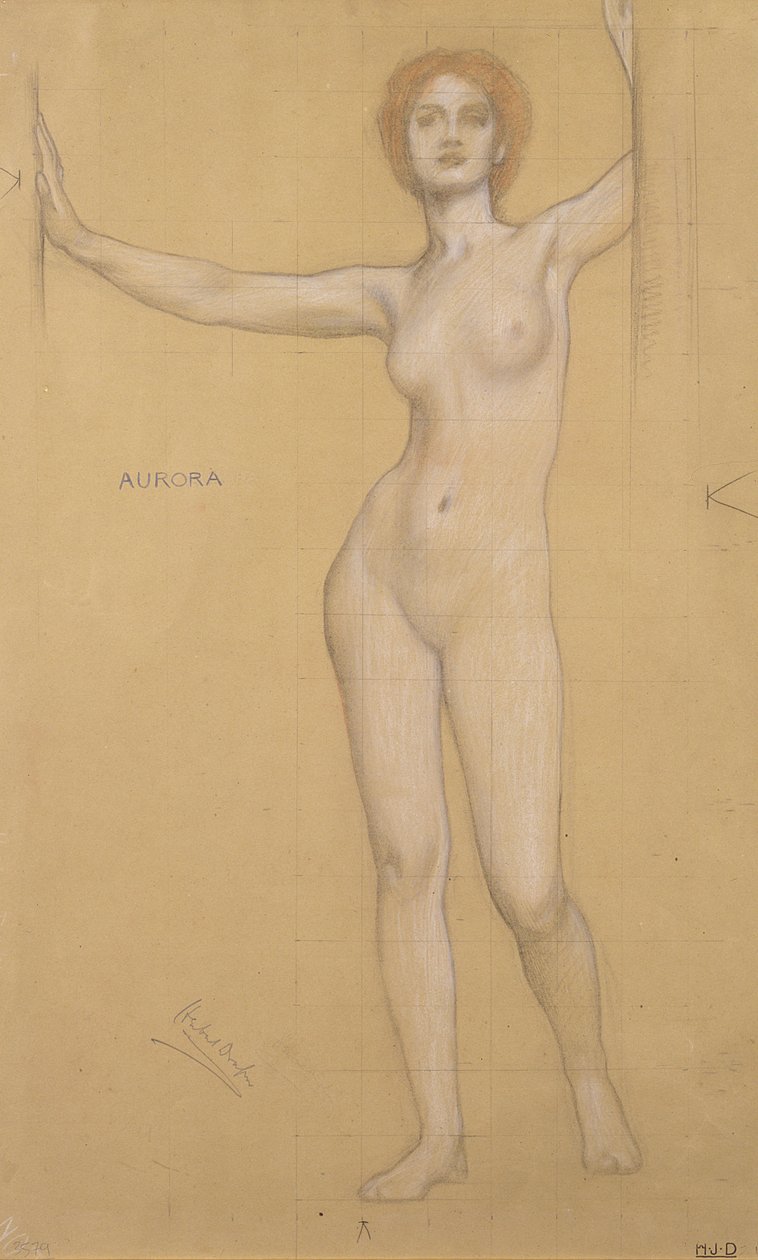 Aurora - Studie für die Tore der Morgenröte von Herbert James Draper