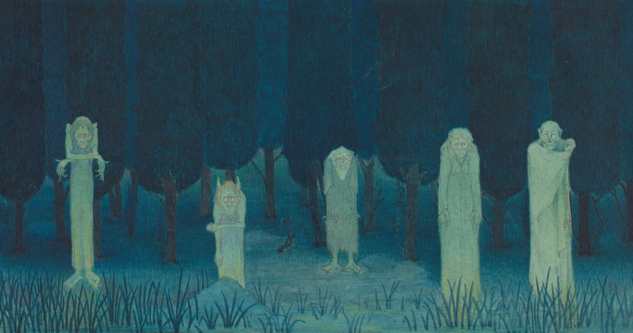 Fünf Ghule, 1911-24 von Herbert E. Crowley