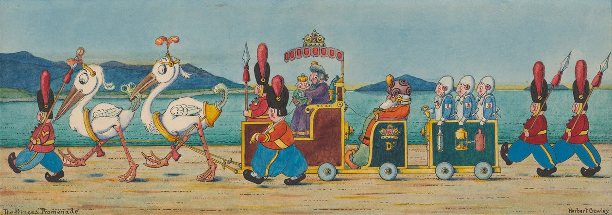 Die Promenade des Prinzen, ca. 1910 von Herbert E. Crowley