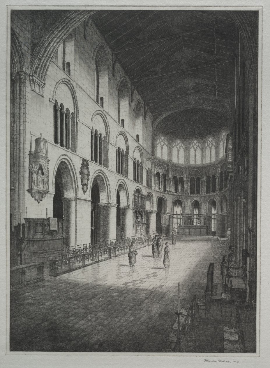 St. Bartholomäuskirche, Innenansicht von Herbert Gordon Warlow