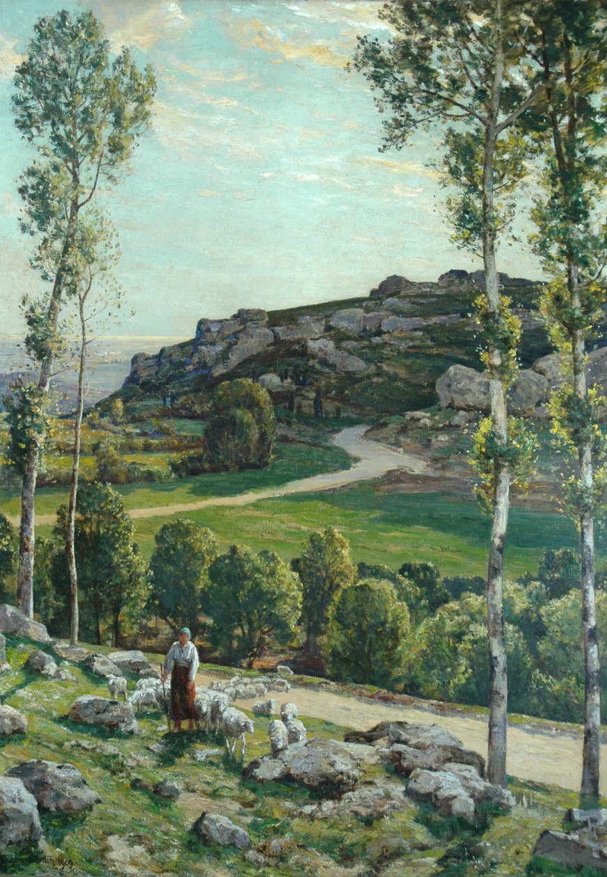 Eine Straße in der Provence, 1904 von Herbert Hughes Stanton