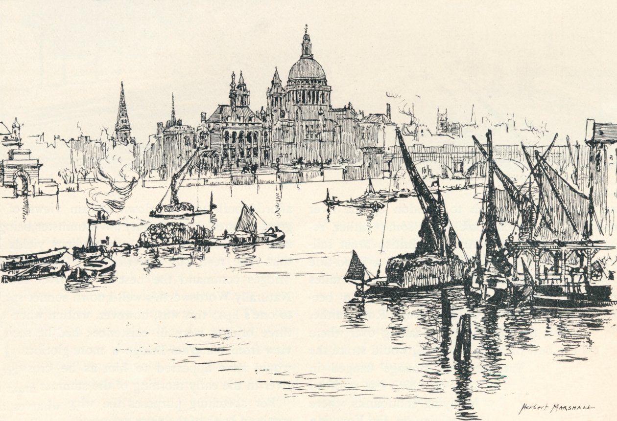 Von der Waterloo-Brücke von Herbert Menzies Marshall