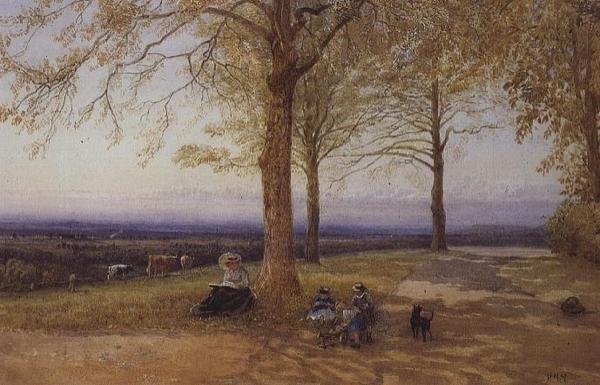 Mutter und Kind in der Landschaft von Herbert Menzies Marshall