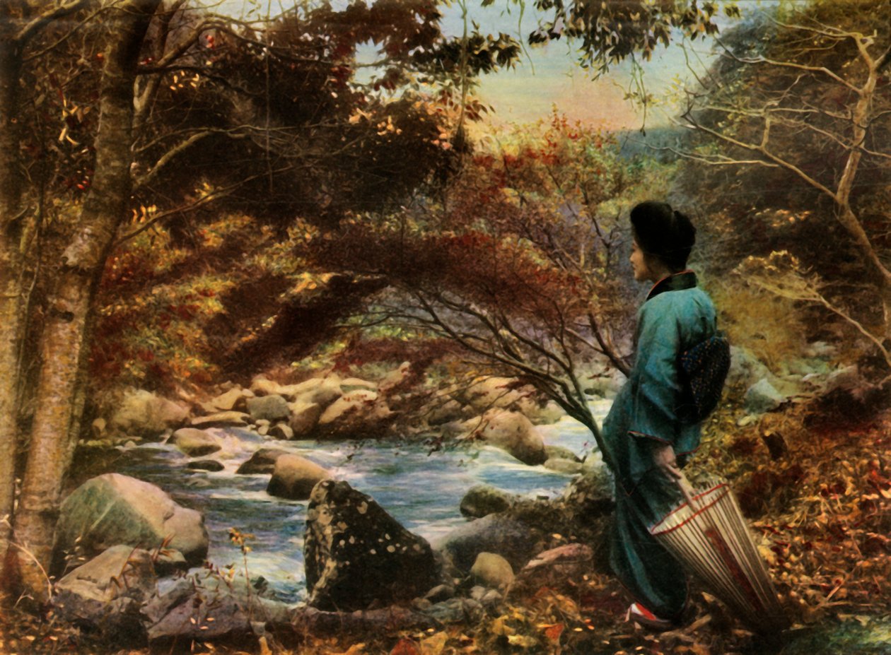 Herbst in Miyanoshita von Herbert Ponting