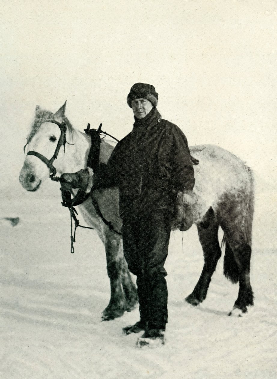 Dr. Wilson und Pony Nobby, ca. 1911, 1913 von Herbert Ponting