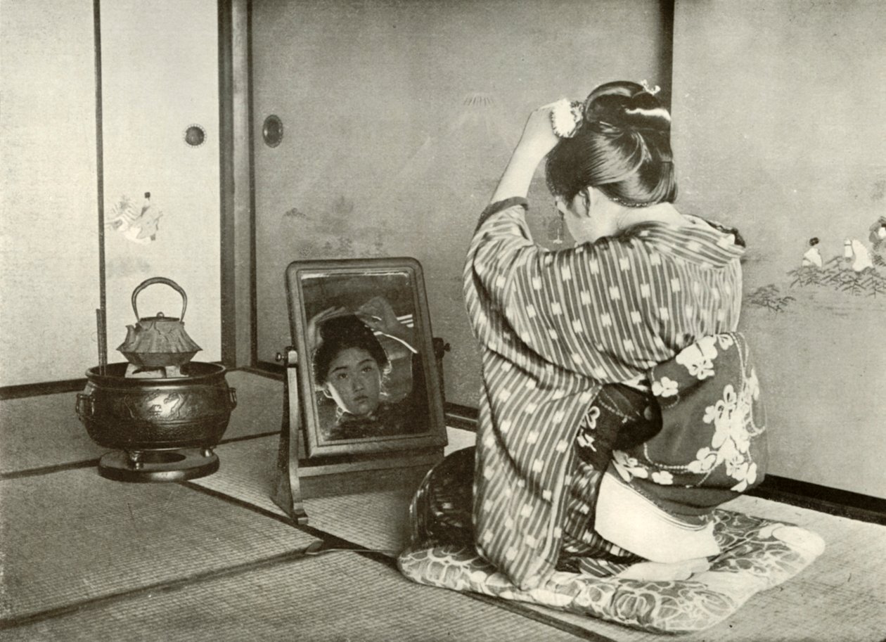Herausputzen für den Tag, 1910 von Herbert Ponting