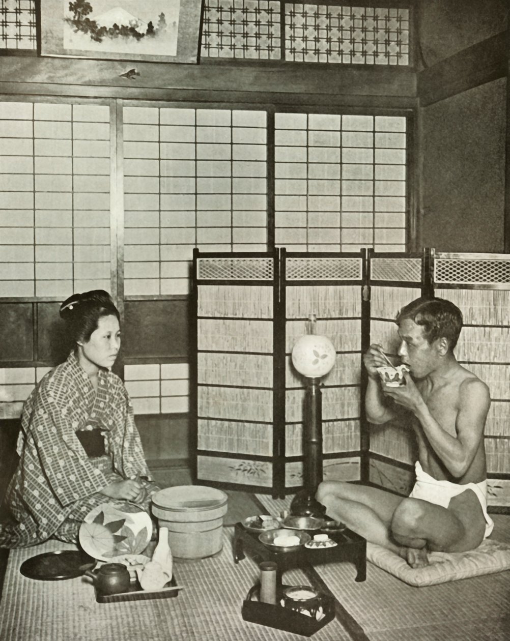 Sommernegligé in Kumamoto, 1910 von Herbert Ponting