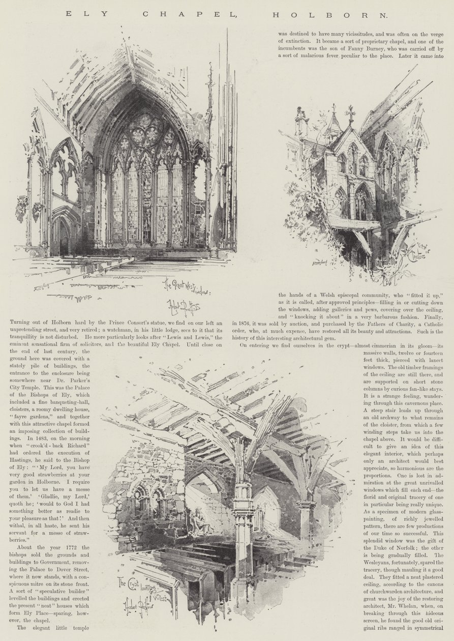 Ely-Kapelle, Holborn von Herbert Railton