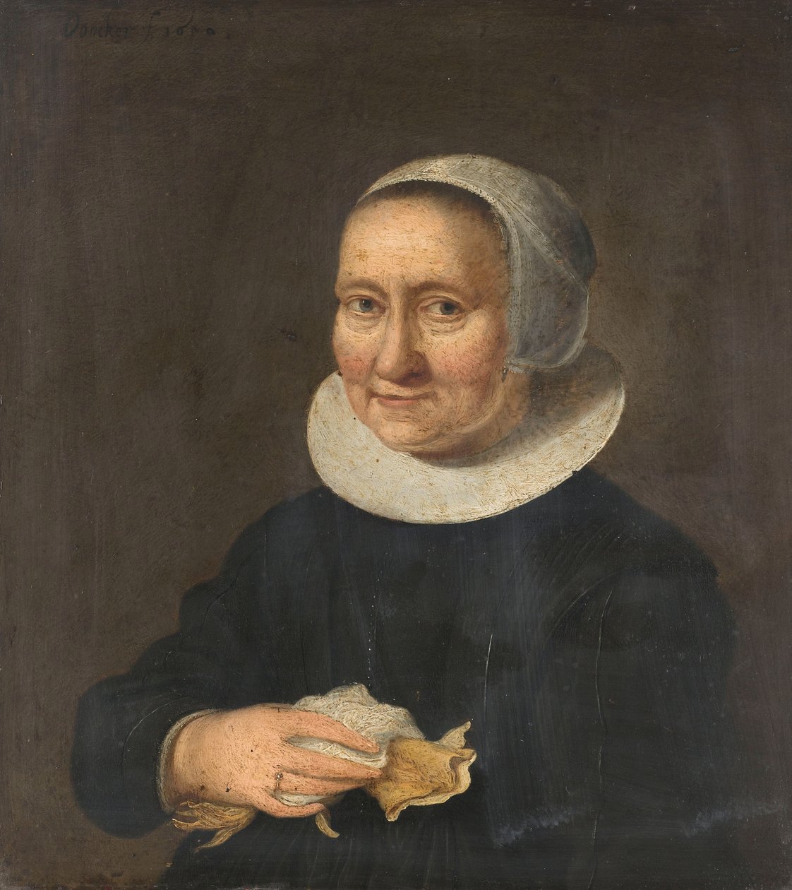 Porträt einer Frau von Herman Meynderts Doncker