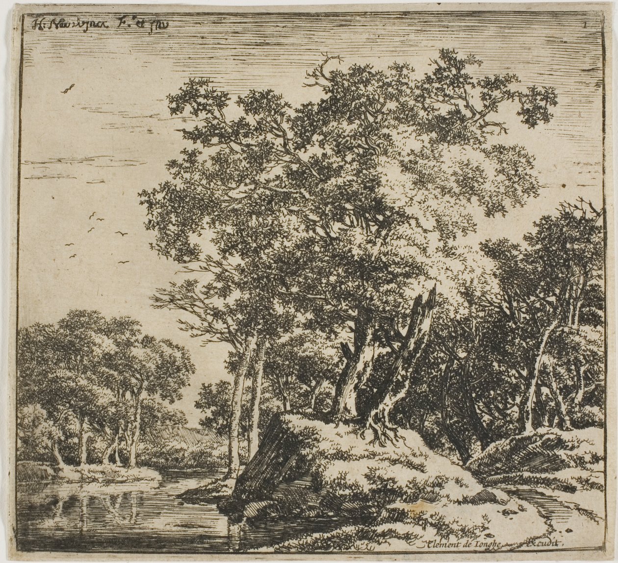 Landschaft, aus Satz von Landschaften von Herman Naijwincx
